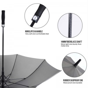 Custom Long Shaft auto open golf umbrella with logo printing;Automatic Open Waterproof golf Umbrellas