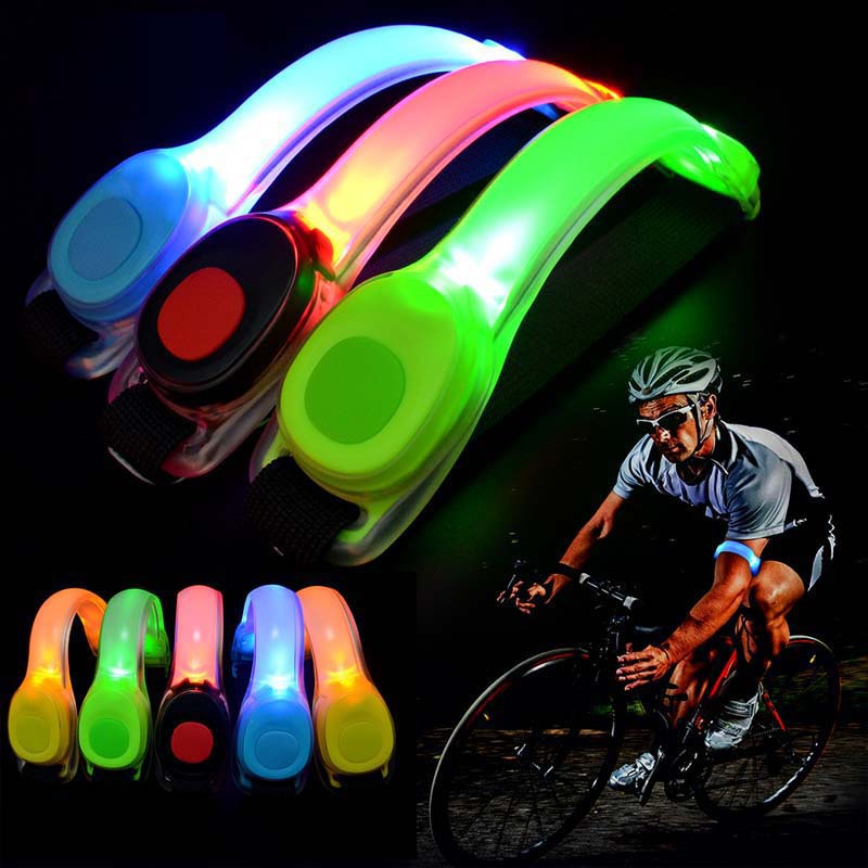 Outdoor High Visibility Light Up Sports Arm Band Running Led Wristband Flashing Armband For Runner High Quality Silicone Elastic Armband LED Armband