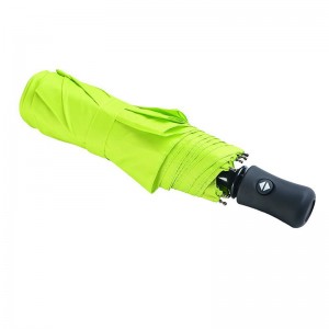 Green Travel Umbrella Windproof umbrella Auto open advertising unbrella 3 folding umbrella