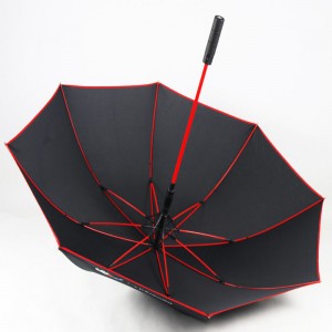 Premium Quality BMW Umbrella Golf Automatic Red Frame and Wheel handle