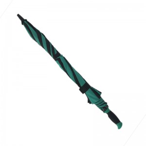 WOLUNTU® 30 inch auto green and black soft handle golf umbrella