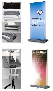 WOLUNTU® Customized Size Outdoor  Portable Roll Up Banner Display Stand Retractable Digital Banner for Advertising