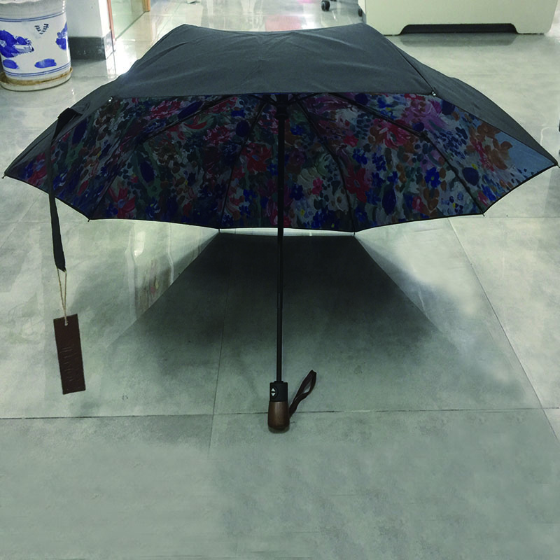 Auto-open-auto close-3-fold-umbrella