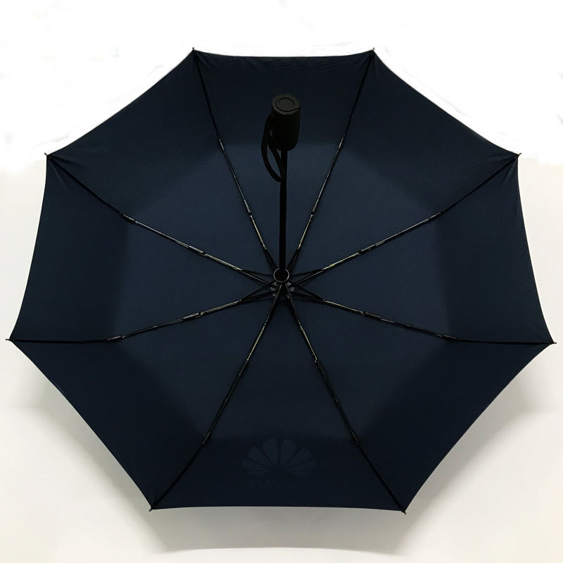 Black-compact-umbrella-with-logo-printed