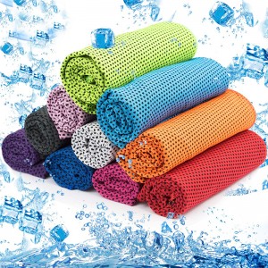 WOLUNTU® Cooling sprot Towel-Instant Cooling Sports Towel Chill Feeling Golf Towel, Super Soft and Breathable Yoga Towel with Special Jars Container with Clip, for Yoga Gym, Sports and School, Ice Towel,Cool Towel,Chilly Towel for Sports,Neck,Golf,Workout,Gym,Fitness,Travel,Camping