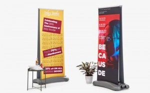 WOLUNTU® Customized Size Outdoor  Portable Roll Up Banner Display Stand Retractable Digital Banner for Advertising