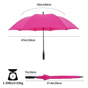 55/60inch colors Windproof Oversize Waterproof golf Umbrellas for Men Women