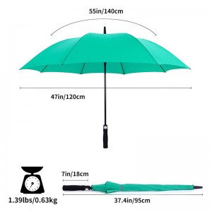 Golf Single Canopy Umbrella 60Inch Windproof  for Men Women