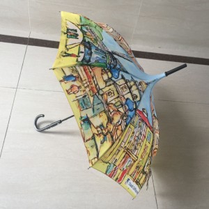 WOLUNTU® Sun UV Protection Rain Umbrella Unique New design Colorful printing Pagoda Umbrella for children kind