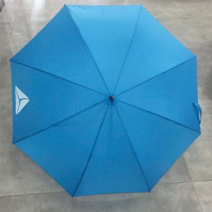 Custom Auto open straight umbrella with logo print Windproof and Waterproof long Stick Umbrella