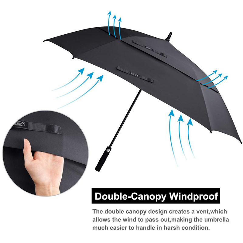 High-quality-black-square-golf-umbrella