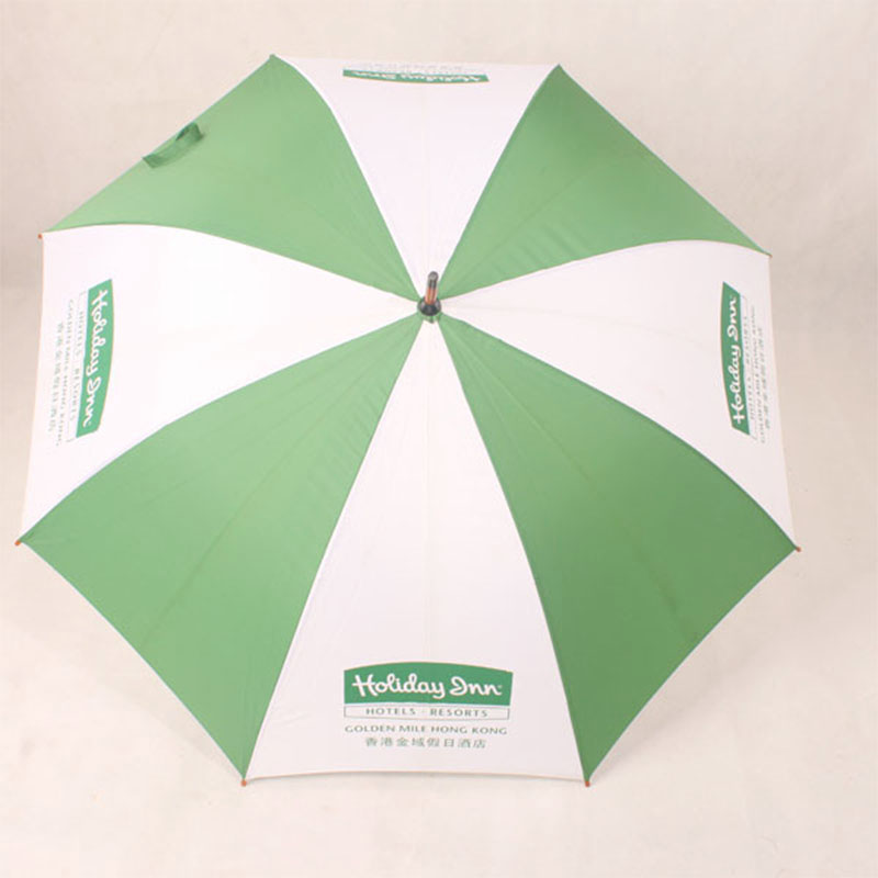 white-and-green-straight-umbrella-distribution