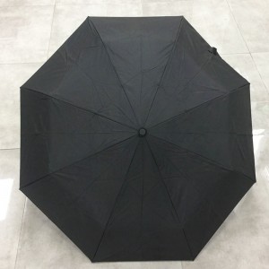 New auto open and auto colose double canopy custom 3 fold umbrella with inside layer colorful printing High quality fold umbrella distributor wholesaler