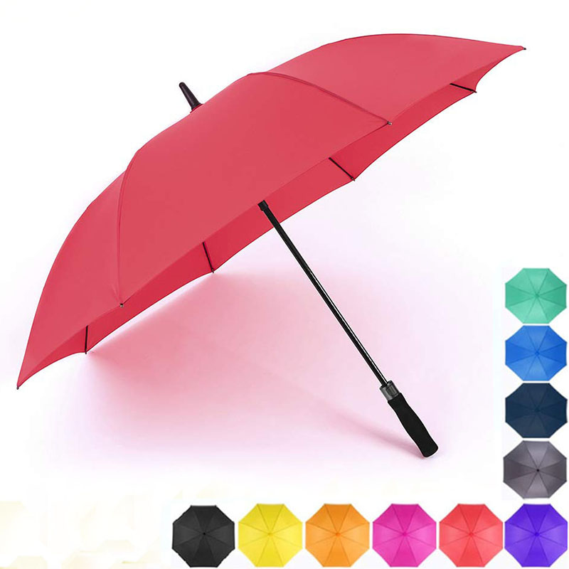 fiberglass-Windproof-golf-Umbrellas-Red