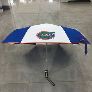 Auto open and auto close Fast Drying fashion design custom print logo windproof Ultralight Travel Compact fold umbrella for wholesale