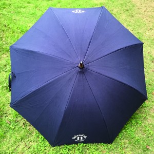 Classic Advertising promotion umbrella Auto Open Umbrella with Real Wooden Hook Handle