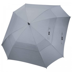 Automatic open windproof waterproof double layers sports sqaure golf umbrella for men