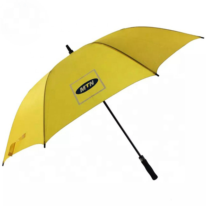 Yellow-golf-umbrella-with-car-logo-printing