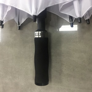 Wholesale High quality BMW Golfsport Automatic Golf Umbrella double canopy white golf umbrella, fibergalss umbrella for European tour (Custom car brand logo printing)