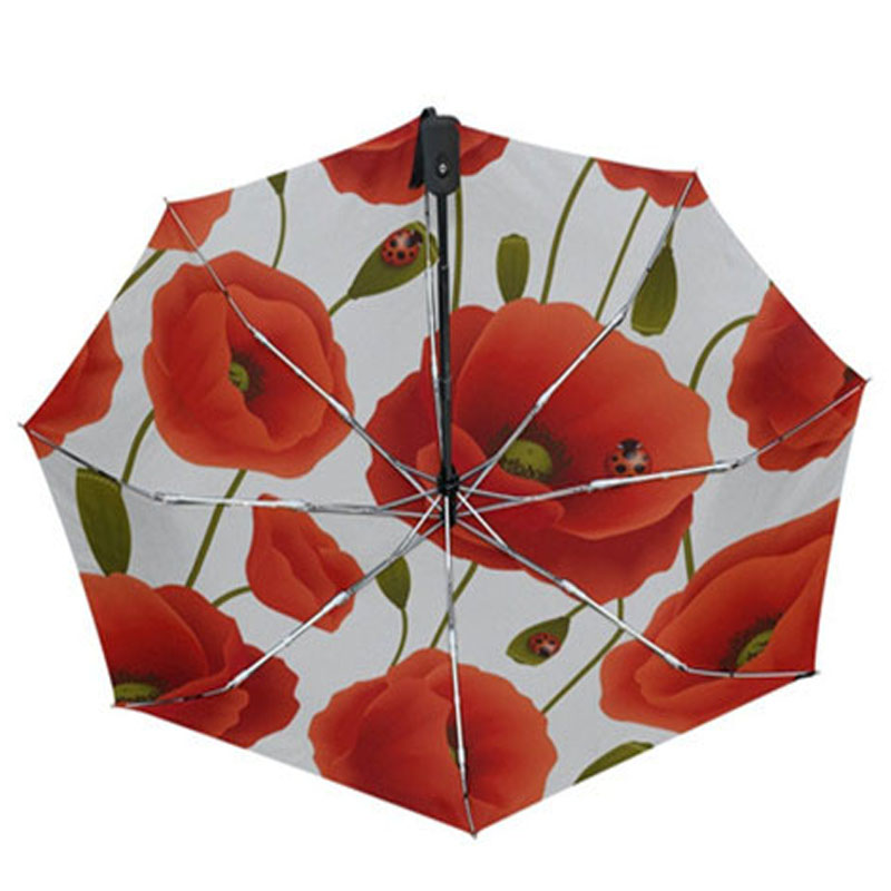 Folding-Automatic-Red-Poppy-Flower-Ladybug-design-4