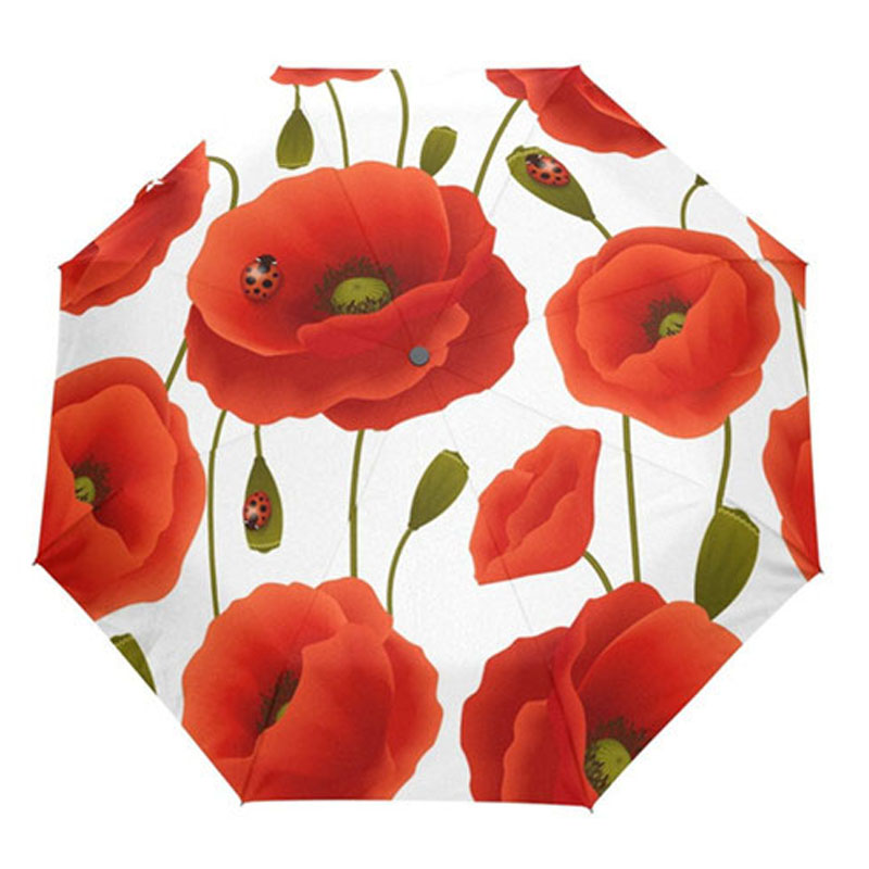 Folding-Automatic-Red-Poppy-Flower-Ladybug-design-3