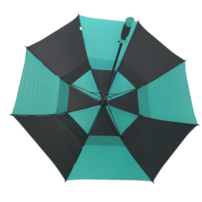 new-product-30-inch-auto-green-and-black-soft-handle-golf-umbrella