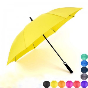 Large heavy duty auto open windproof straight Soft Eva handle golf umbrella