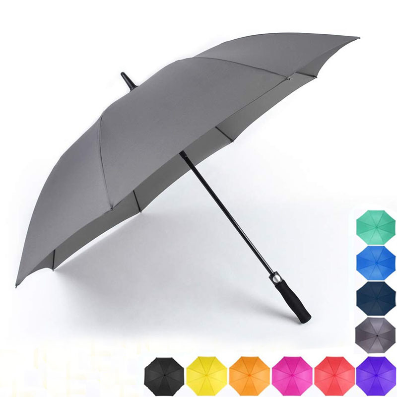 Custom Long Shaft auto open golf umbrella with logo printing;Automatic Open Waterproof golf Umbrellas