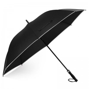 62 inch Golf umbrella with Reflective Stripe Flexible Fiberglass Construction, Lightweight & Waterproof | Oversized Umbrellas