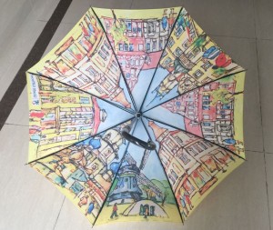 WOLUNTU® Sun UV Protection Rain Umbrella Unique New design Colorful printing Pagoda Umbrella for children kind