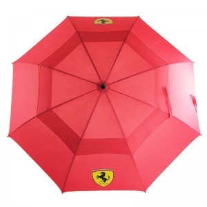 Best quality Porsche brand golf umbrella alvailable from red double layer vent for men&women