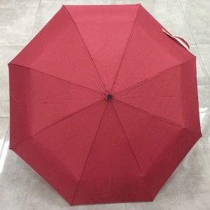 Wind Resistant Travel Compact Umbrella Custom fashion Folding Umbrella for Men Women (Red)
