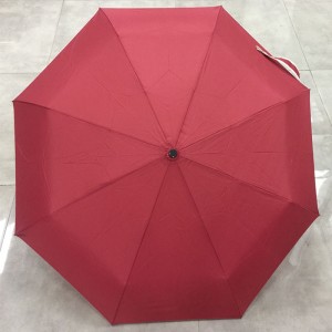 Wind Resistant Travel Compact Umbrella Custom fashion Folding Umbrella for Men Women (Red)