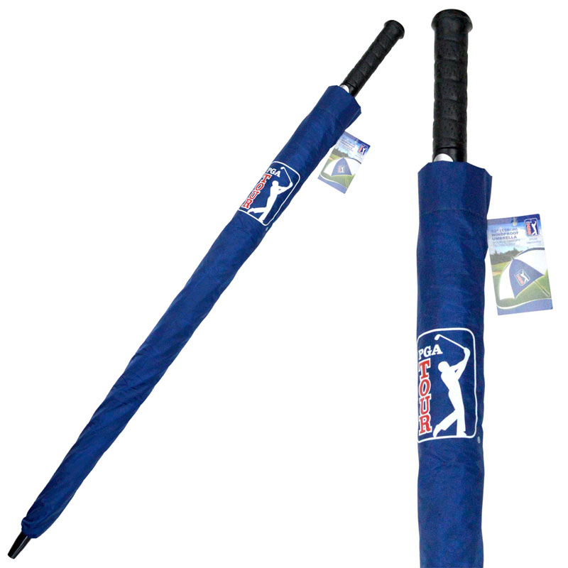 PGA-62-Inch-Windproof-Navy-white-Golf-Umbrella-with self pouch