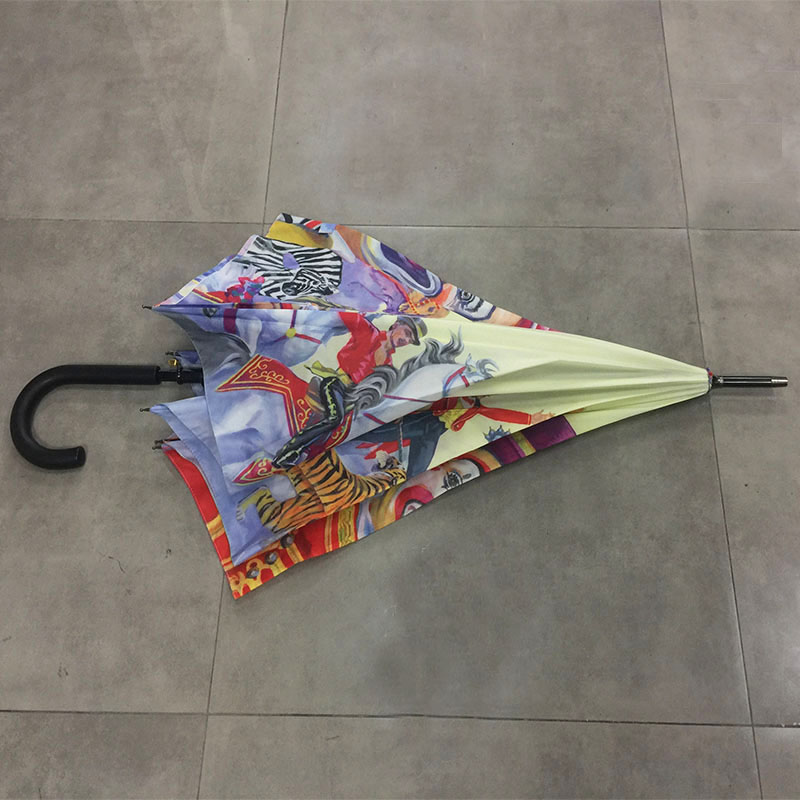 Colorful-printing-design-straight-umbrella