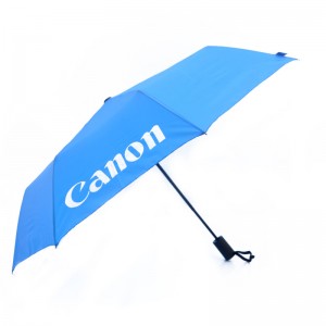 Auto Open Close Umbrella logo Travel Windproof Compact Umbrella For Men Women