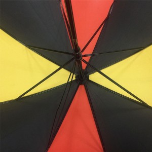 Custom Windproof Manual Open single layer golf umbrellas with logo printed Multiple Colors