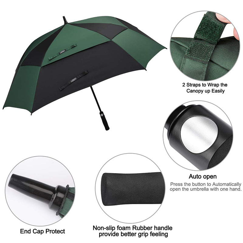 square-Windproof-vented-automatic-open-umbrella