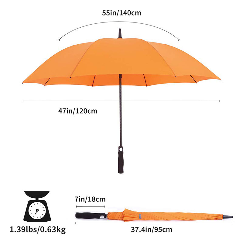 Bright-Orange-golf-umbrellas-with-no-logos