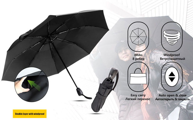 Windproof-Travel-Umbrella-Teflon-Featherweight-Auto-Open-Close-umbrella-good