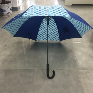 Colourful printed Art Fashion Umbrella Windproof Stick Straight Strong Rain Umbrellas for Men and Women