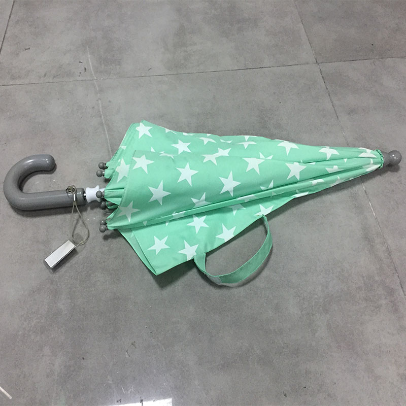Wholesale-print-green-straight-umbrella
