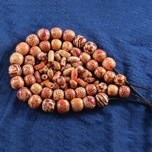 Wholesale DIY NaturalPainted-maple Wood Beads Round Wooden Ball