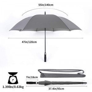Custom Long Shaft auto open golf umbrella with logo printing;Automatic Open Waterproof golf Umbrellas