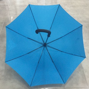 Custom Auto open straight umbrella with logo print Windproof and Waterproof long Stick Umbrella