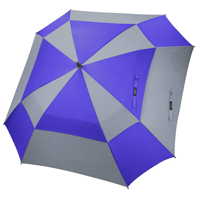 Wholesale 62inch double vented OEM custom brand promotional gifts golf square umbrellas sale