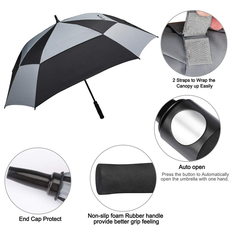 Auto-Open-Vented-Square-Golf-Umbrella