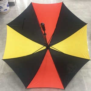 Custom Windproof Manual Open single layer golf umbrellas with logo printed Multiple Colors