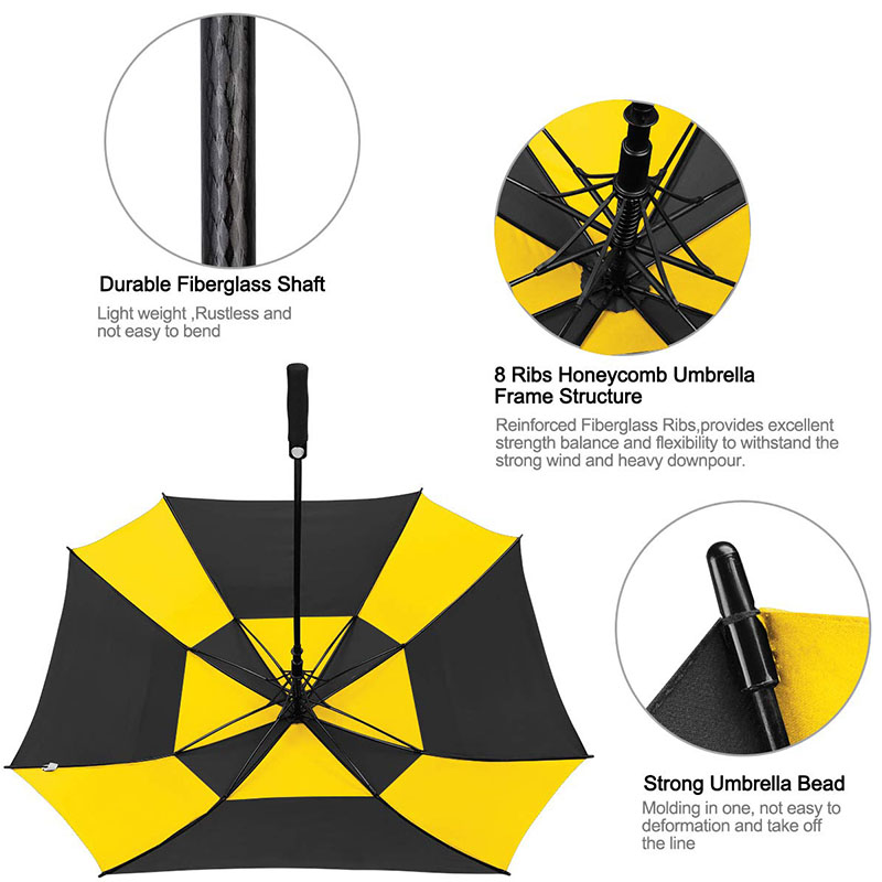 Black-yellow-tone-colors-square-golf-umbrella