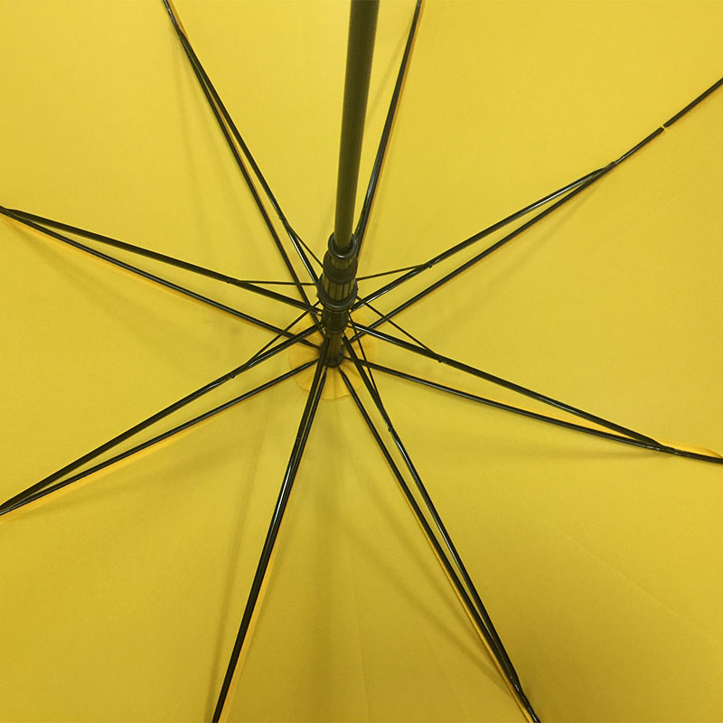 straight-stick-Walking-Umbrella-yellow